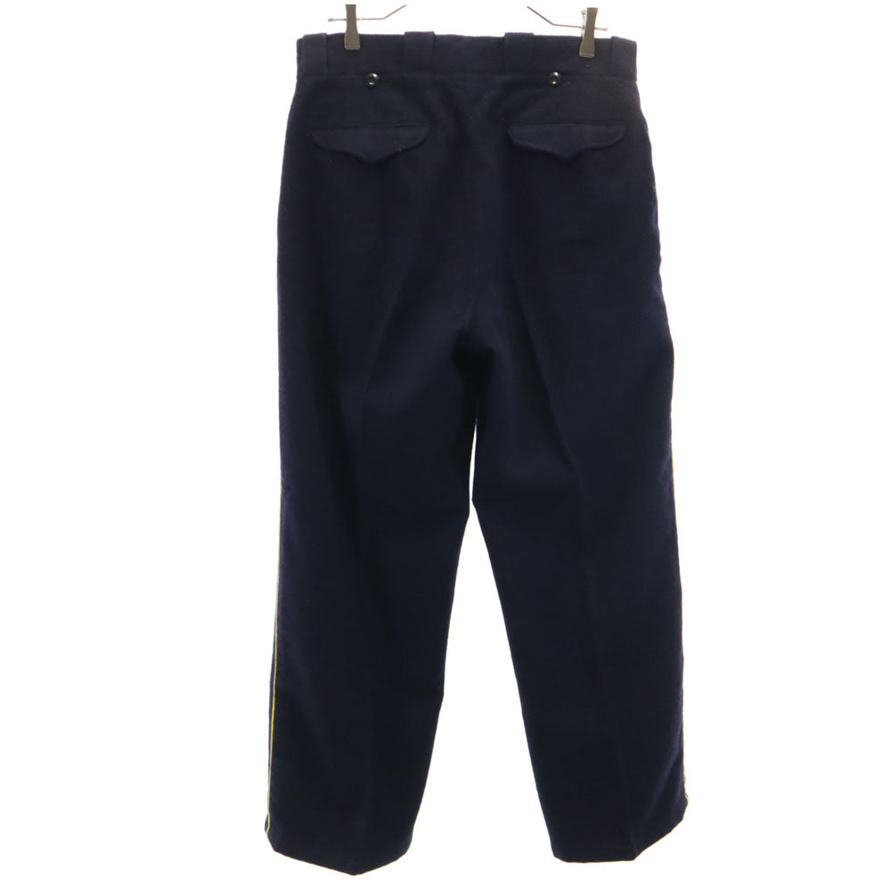 VINTAGE ヴィンテージ 国境警備隊 スラックスパンツ ネイビー ボタンフライ メンズ