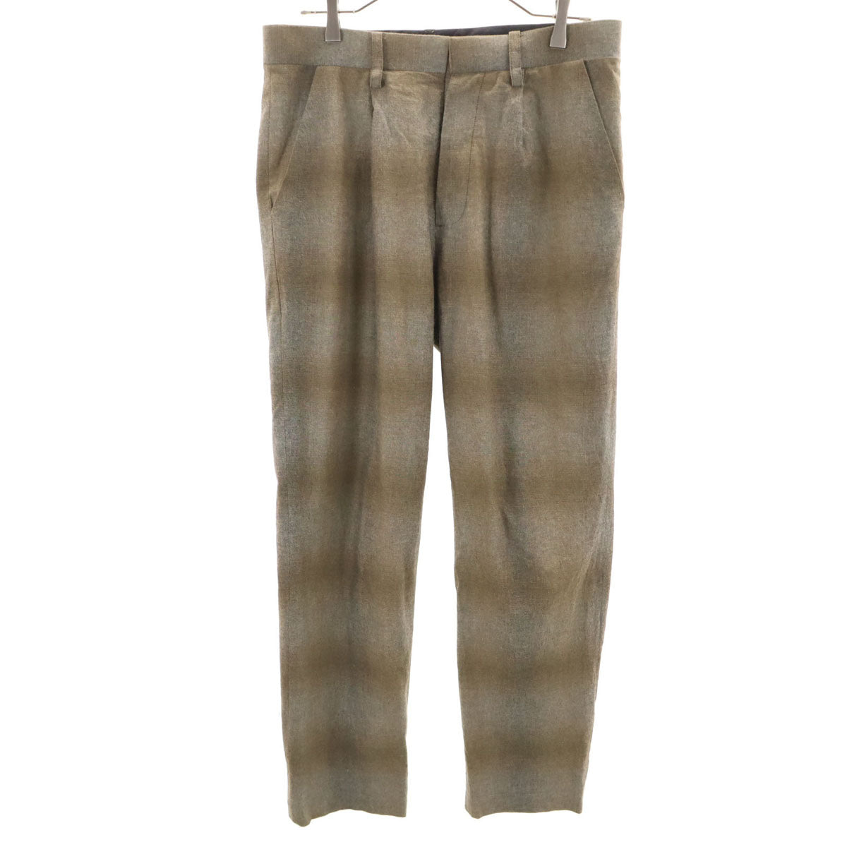 Iroquois イロコイ オンブレ トラウザー パンツ 3 ブラウン メンズ