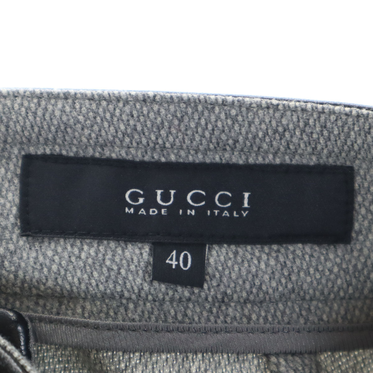 GUCCI グッチ イタリア製 スラックスパンツ 40 グレー レディース