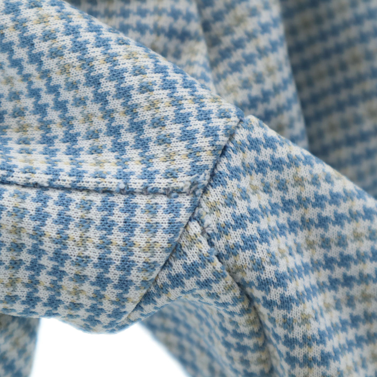 VINTAGE ヴィンテージ 70s チェック柄 トラウザー パンツ ブルー メンズ