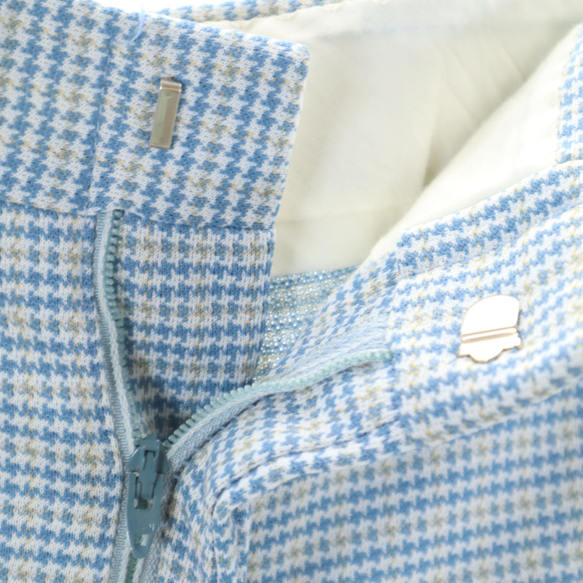 VINTAGE ヴィンテージ 70s チェック柄 トラウザー パンツ ブルー メンズ