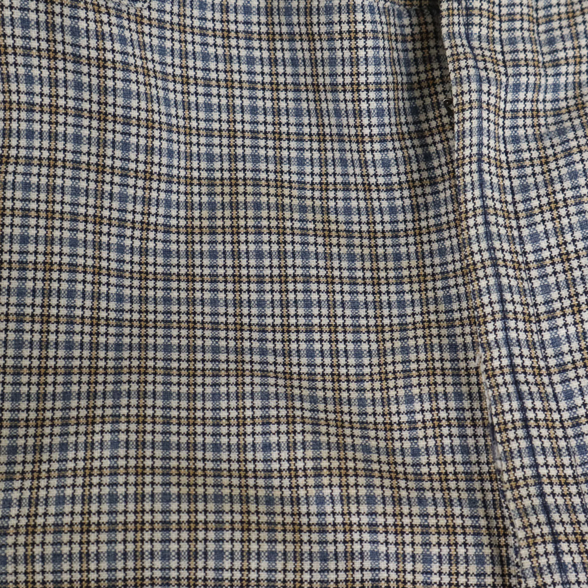 VINTAGE ヴィンテージ 70s チェック柄 トラウザー パンツ ネイビー メンズ