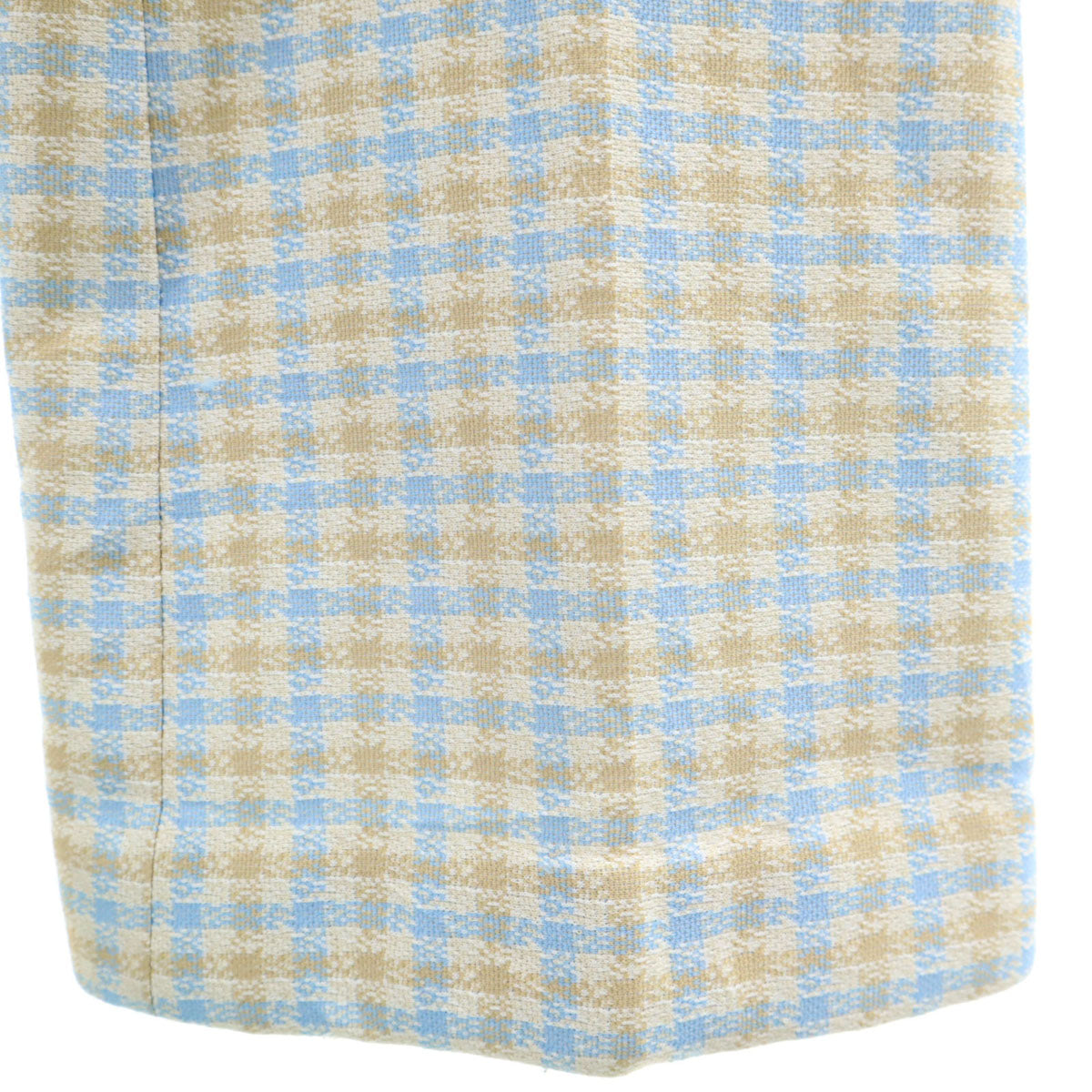 70s ヴィンテージ チェック柄 トラウザー パンツ ベージュ メンズ