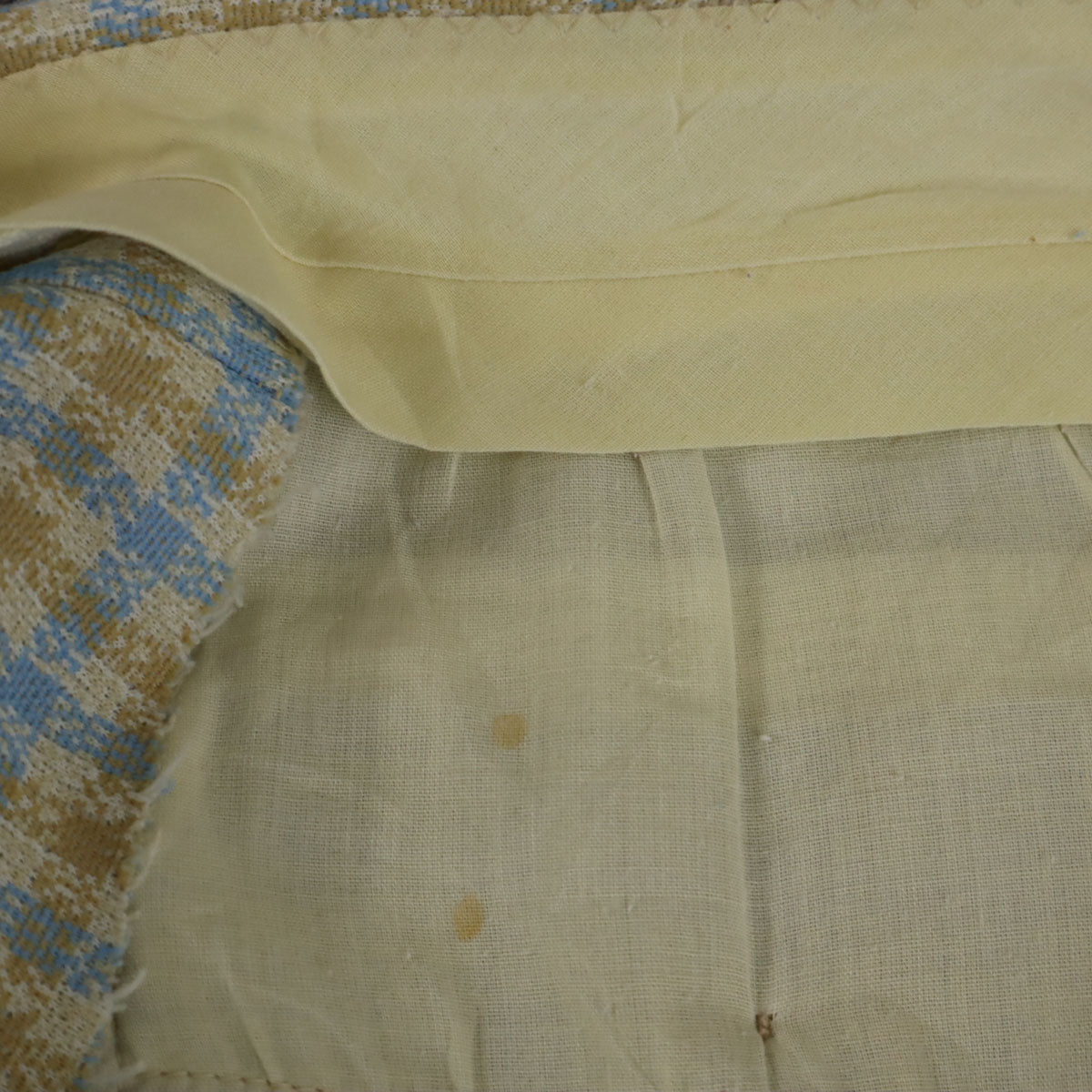 70s ヴィンテージ チェック柄 トラウザー パンツ ベージュ メンズ