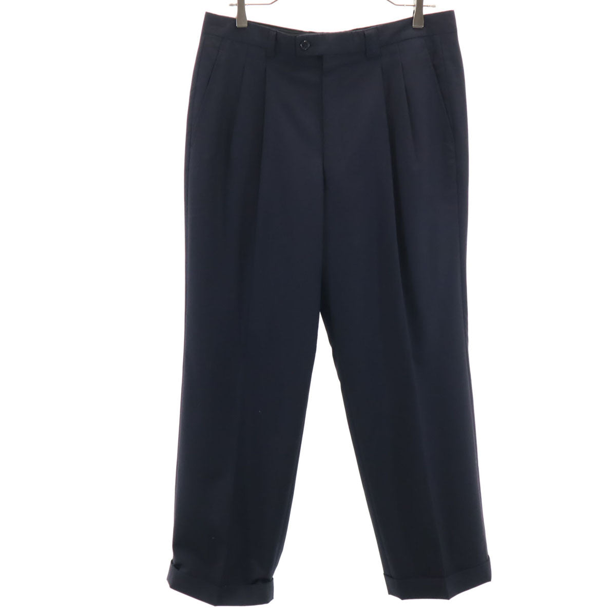 LANVIN LA COLLECTION ランバンコレクション 日本製 スラックスパンツ 88 ネイビー メンズ