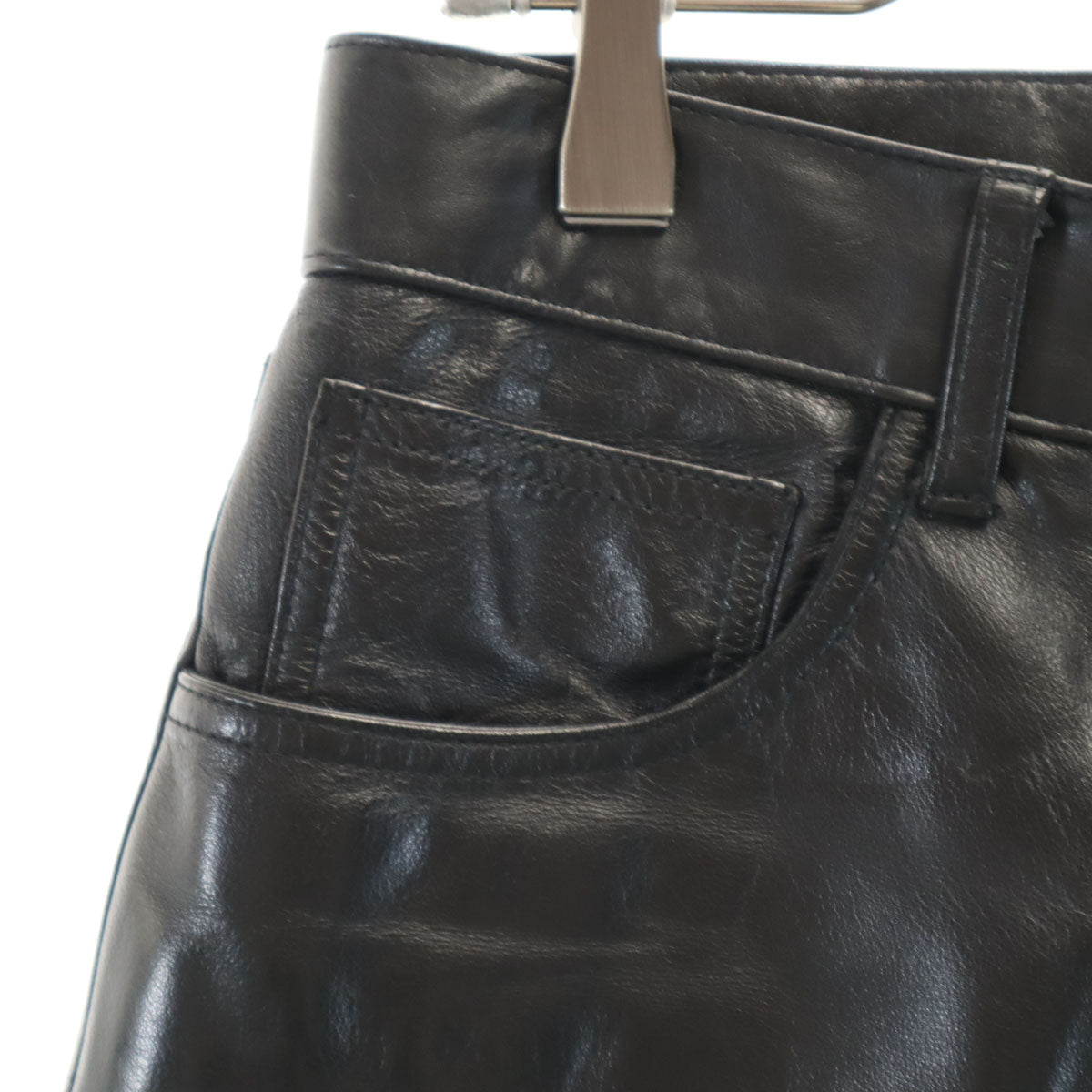 ALL THE WAY オールザウェイ 牛革 レザーパンツ M ブラック メンズ