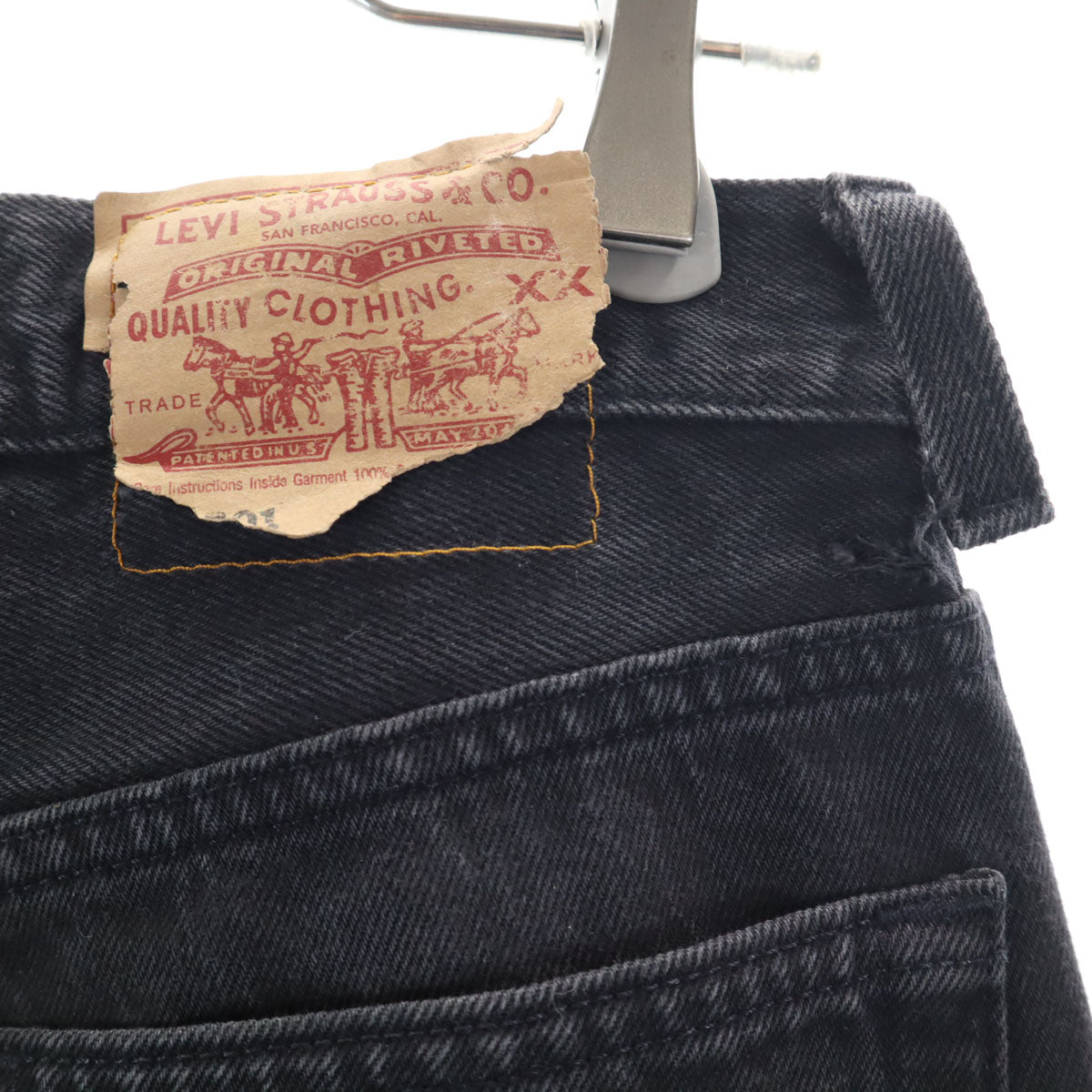 Levi's リーバイス 90s 501 USA製 ストレートデニムパンツ W29 ブラック ジーンズ メンズ