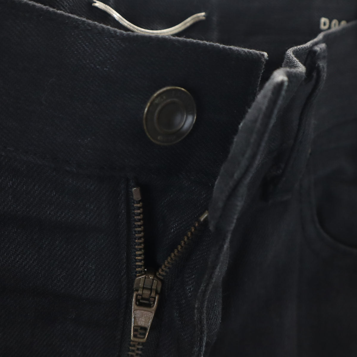 SAINT LAURENT サンローラン 日本製 カットオフ加工 ロングパンツ W29 ブラック レディース