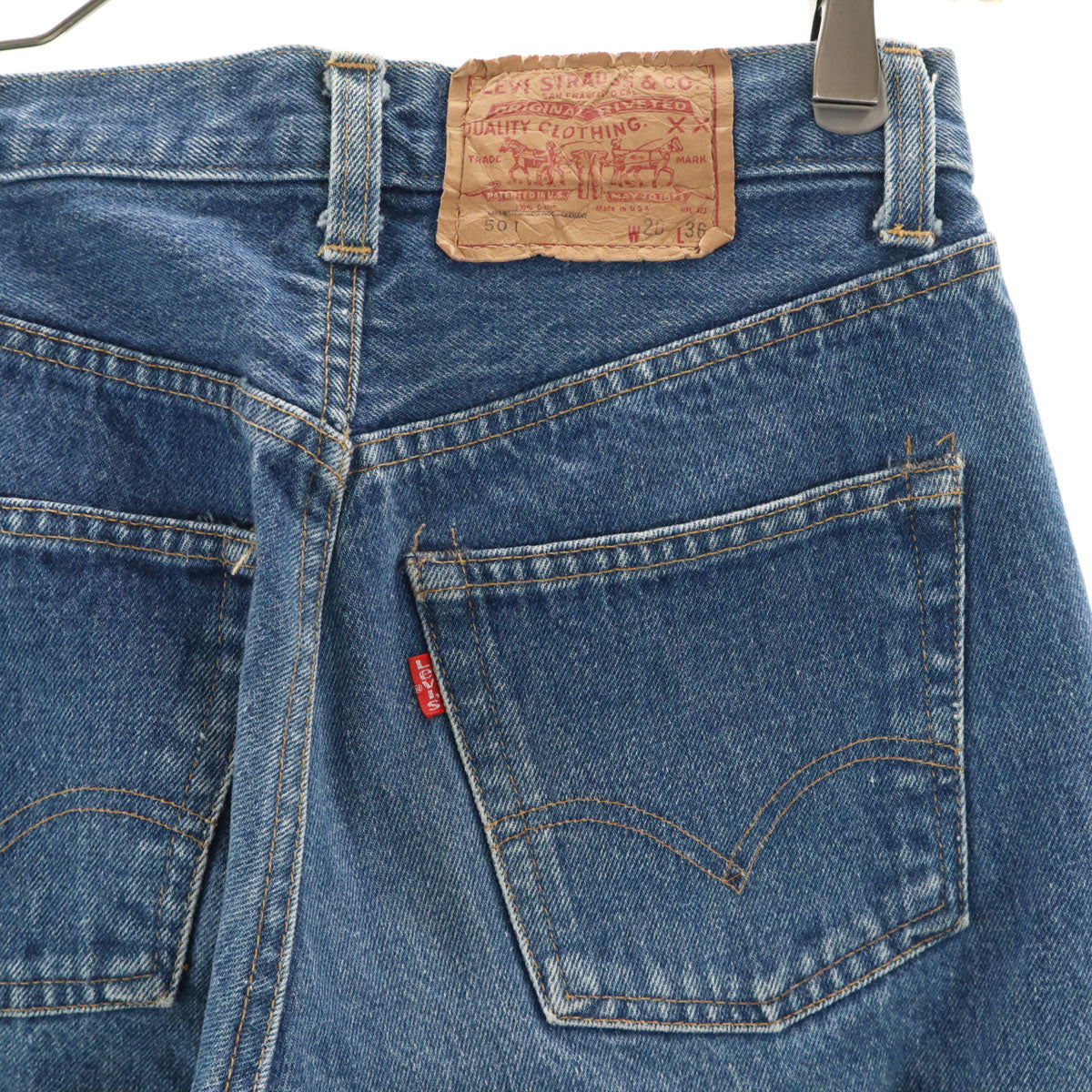 Levi's リーバイス 80s USA製 501 ヴィンテージ ストレートデニムパンツ ｗ28 ジーンズ ボタンフライ レディース