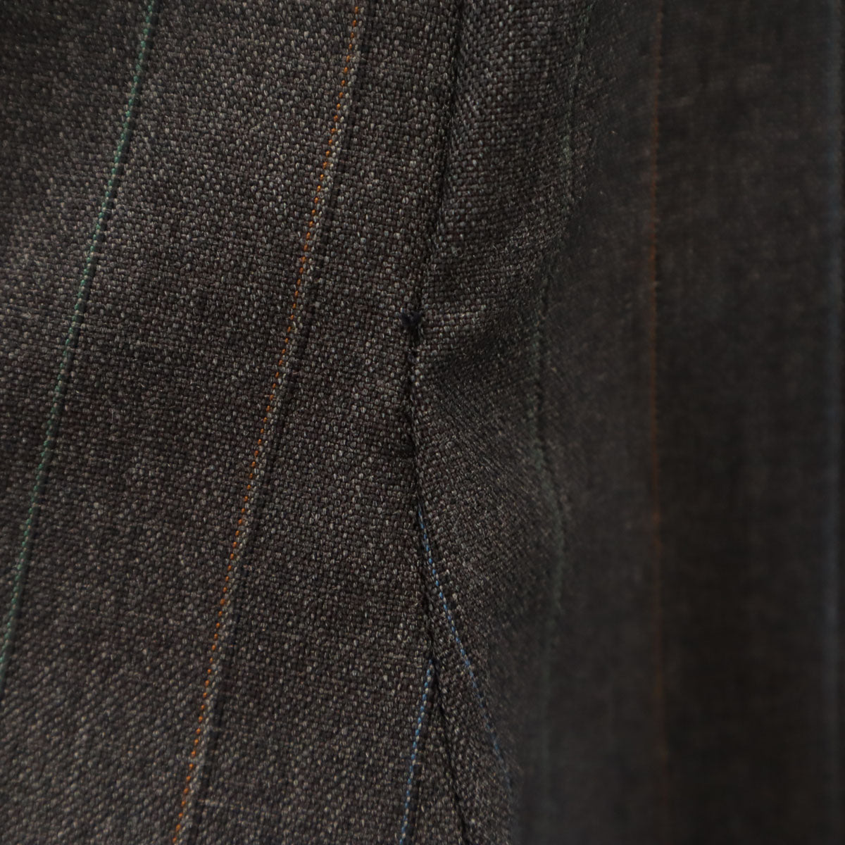 VINTAGE ヴィンテージ 70s チェック柄 スラックスパンツ グレー タック メンズ