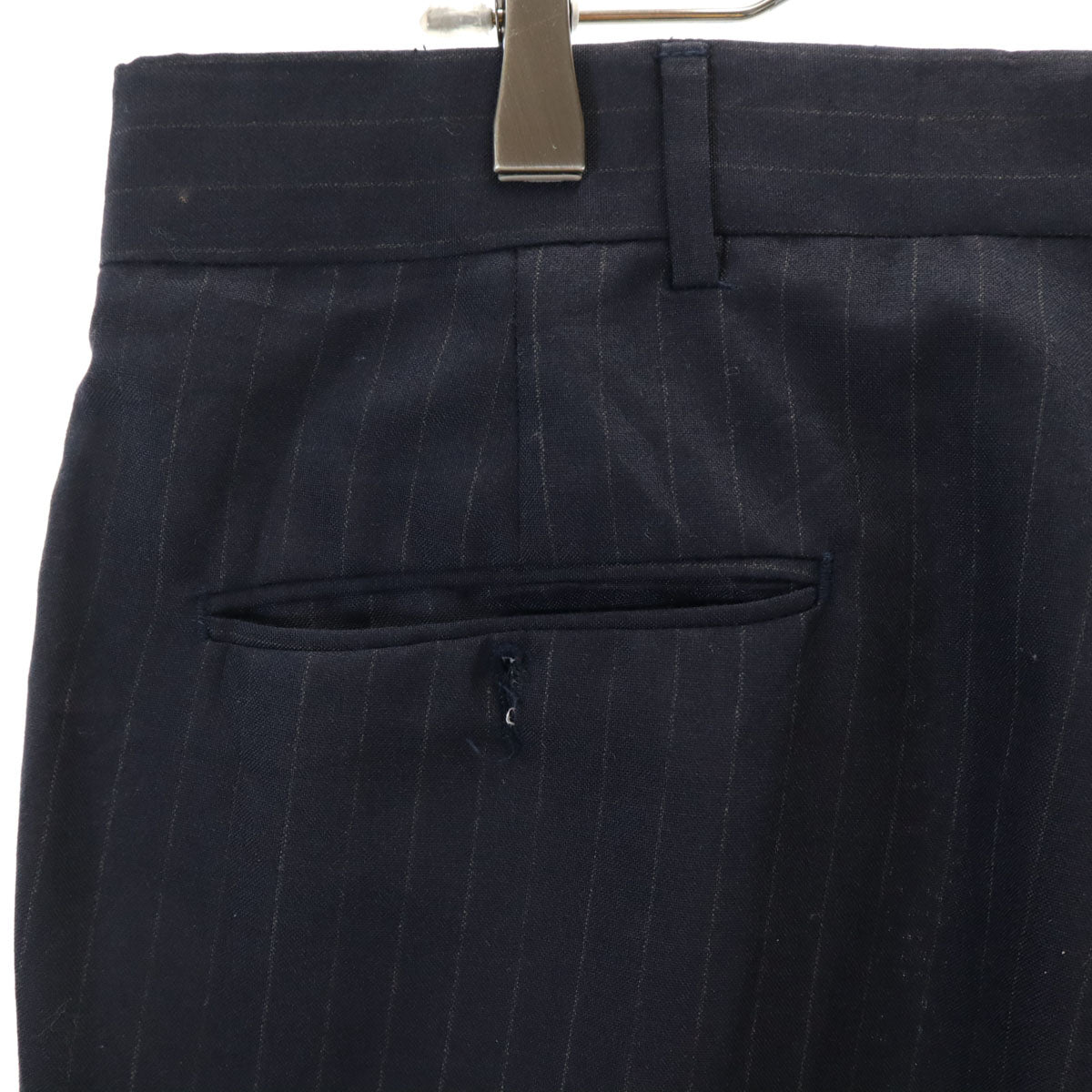 Emporio Armani エンポリオアルマーニ ハイウエスト テーパードパンツ 42 グレー タック レディース