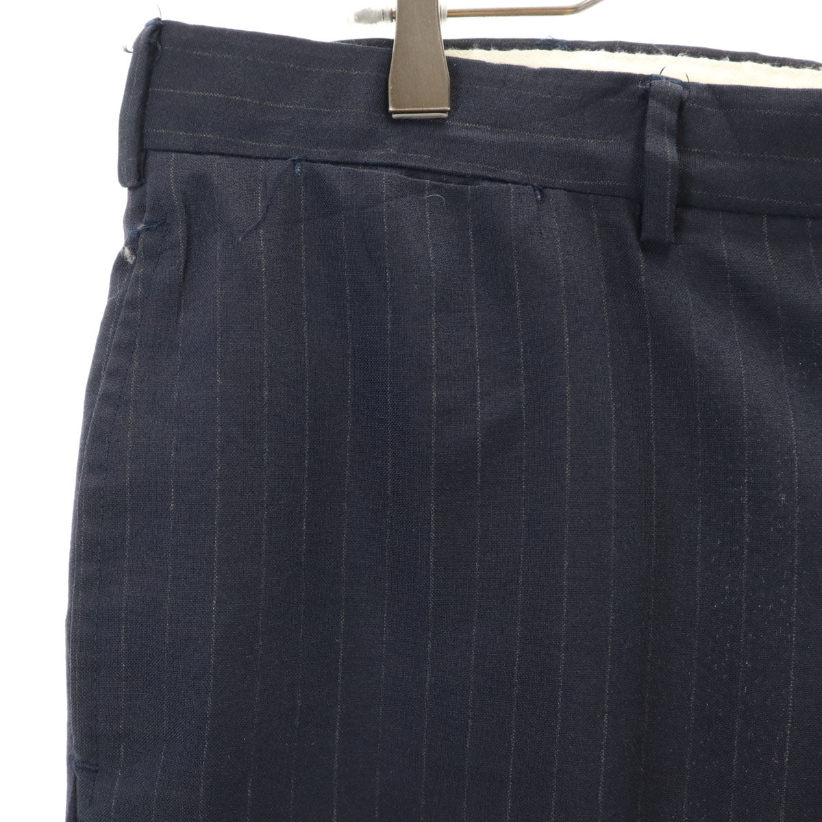 Emporio Armani エンポリオアルマーニ ハイウエスト テーパードパンツ 42 グレー タック レディース