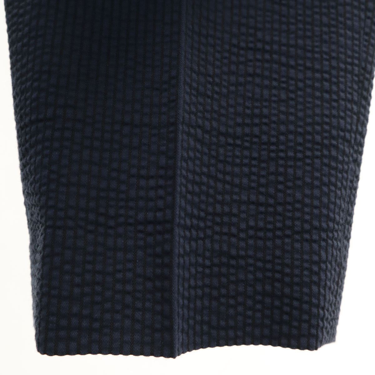 green label relaxing グリーンレーベルリラクシング テーパードパンツ 40 ネイビー サッカー生地 レディース