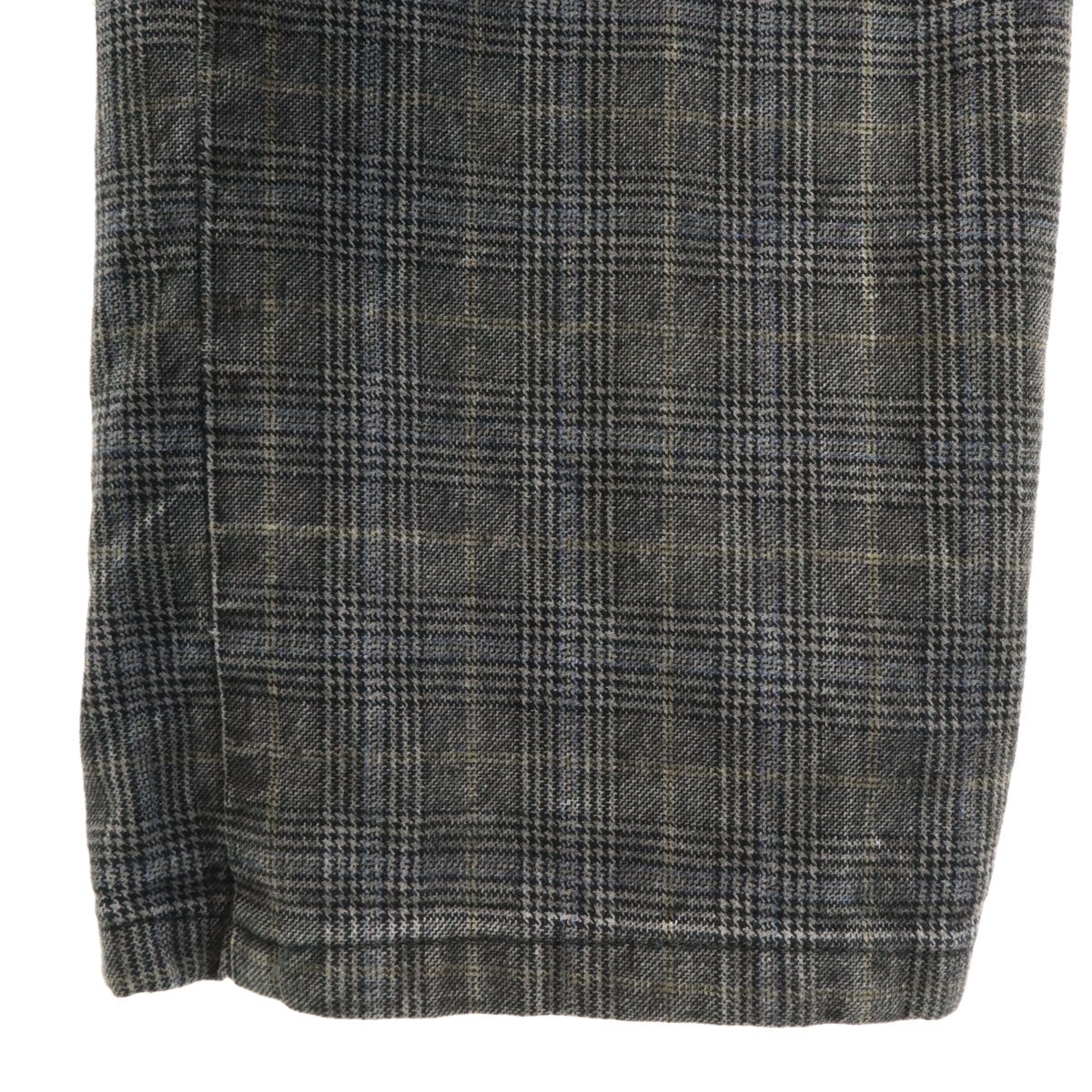 ARMANI JEANS アルマーニジーンズ チュニジア製 チェック柄 ボタンフライ ロングパンツ w34 グレー メンズ