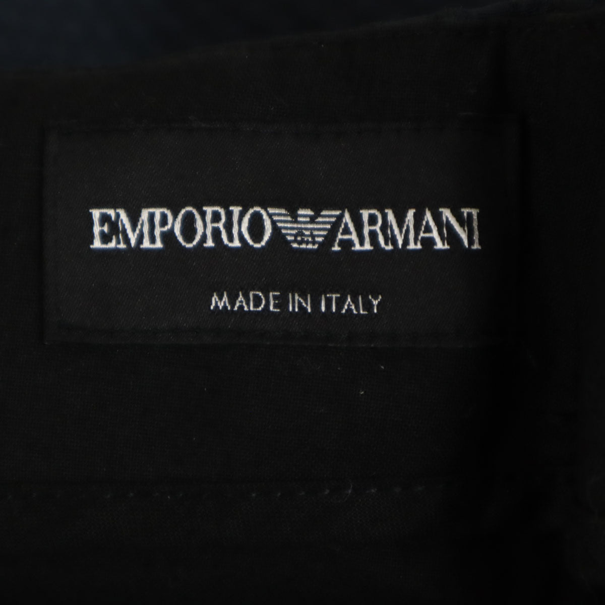 Emporio Armani エンポリオアルマーニ イタリア製 ロングパンツ 48 ネイビー メンズ