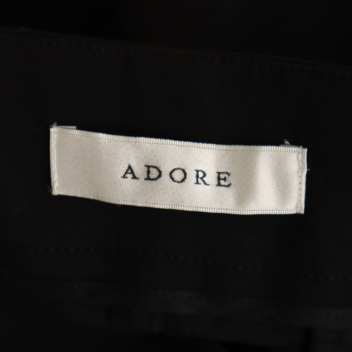 ADORE アドーア タック ロングパンツ 38 ブラック レディース