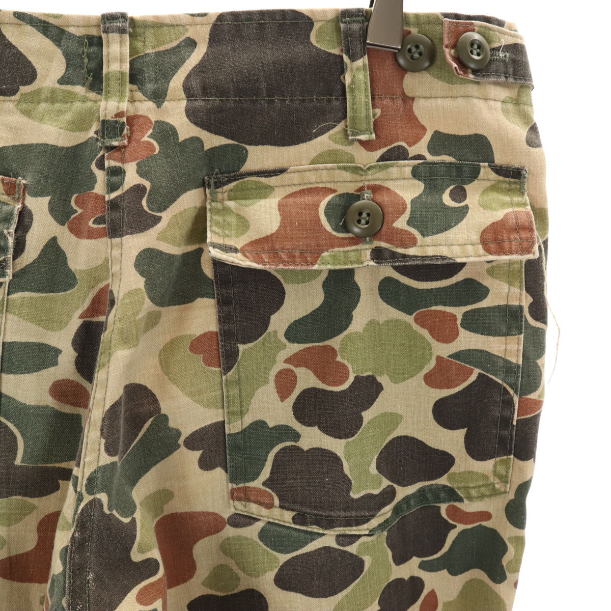 Nepco ネプコ 80s USA製 ヴィンテージ カモフラ柄 ベイカー パンツ w30 ベージュ 迷彩 メンズ