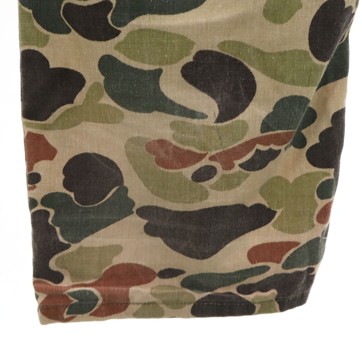 Nepco ネプコ 80s USA製 ヴィンテージ カモフラ柄 ベイカー パンツ w30 ベージュ 迷彩 メンズ