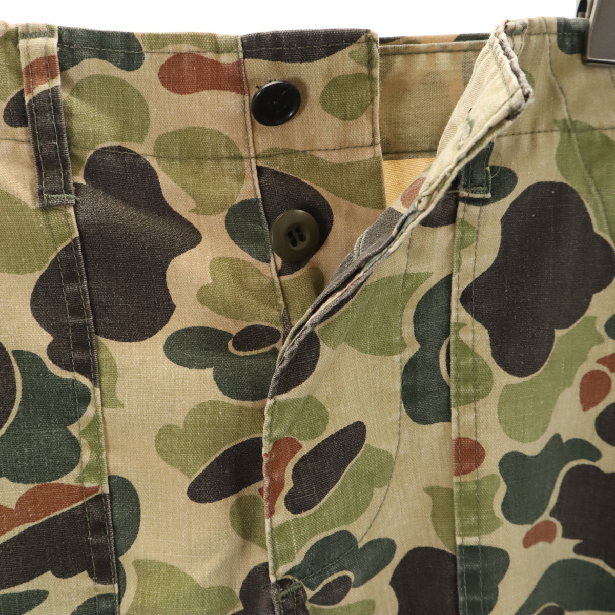 Nepco ネプコ 80s USA製 ヴィンテージ カモフラ柄 ベイカー パンツ w30 ベージュ 迷彩 メンズ