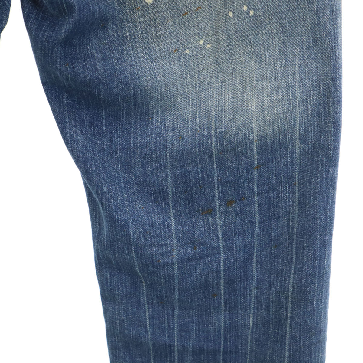 キジ 日本製 ハイライズ ワイドデニムパンツ 1 ブルー ジーンズ シンチバック レディース