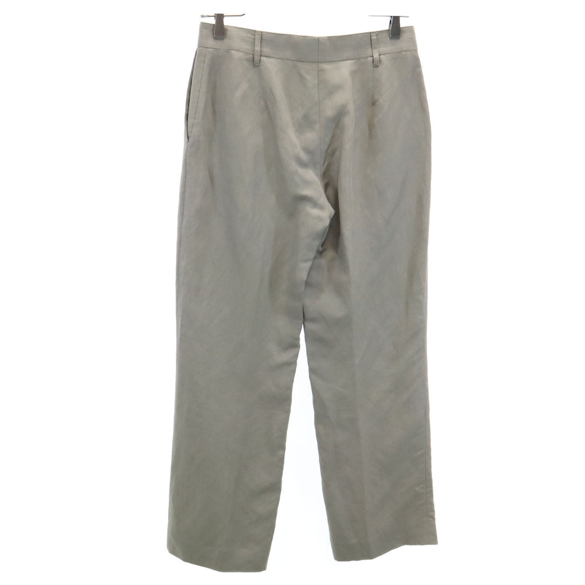 GIVENCHY ジバンシィ イタリア製 リネンブレンド スラックスパンツ 36 グレーブラウン系 レディース