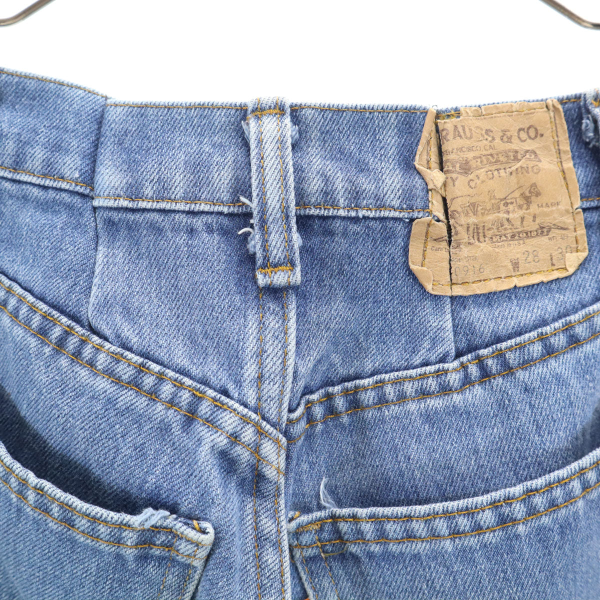 A BATHING APE アベイシングエイプ 日本製 ダブルニー デニムペインターパンツ S インディゴブルー ジーンズ ワーク メンズ