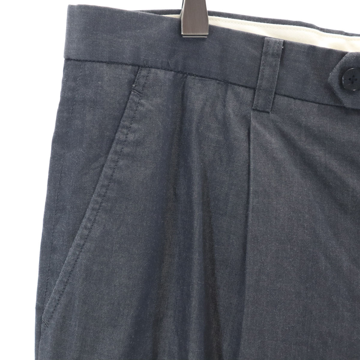 MARTIN MARGIELA マルタンマルジェラ 4 イタリア製 ストライプ柄 スラックスパンツ 36 濃紺 レディース