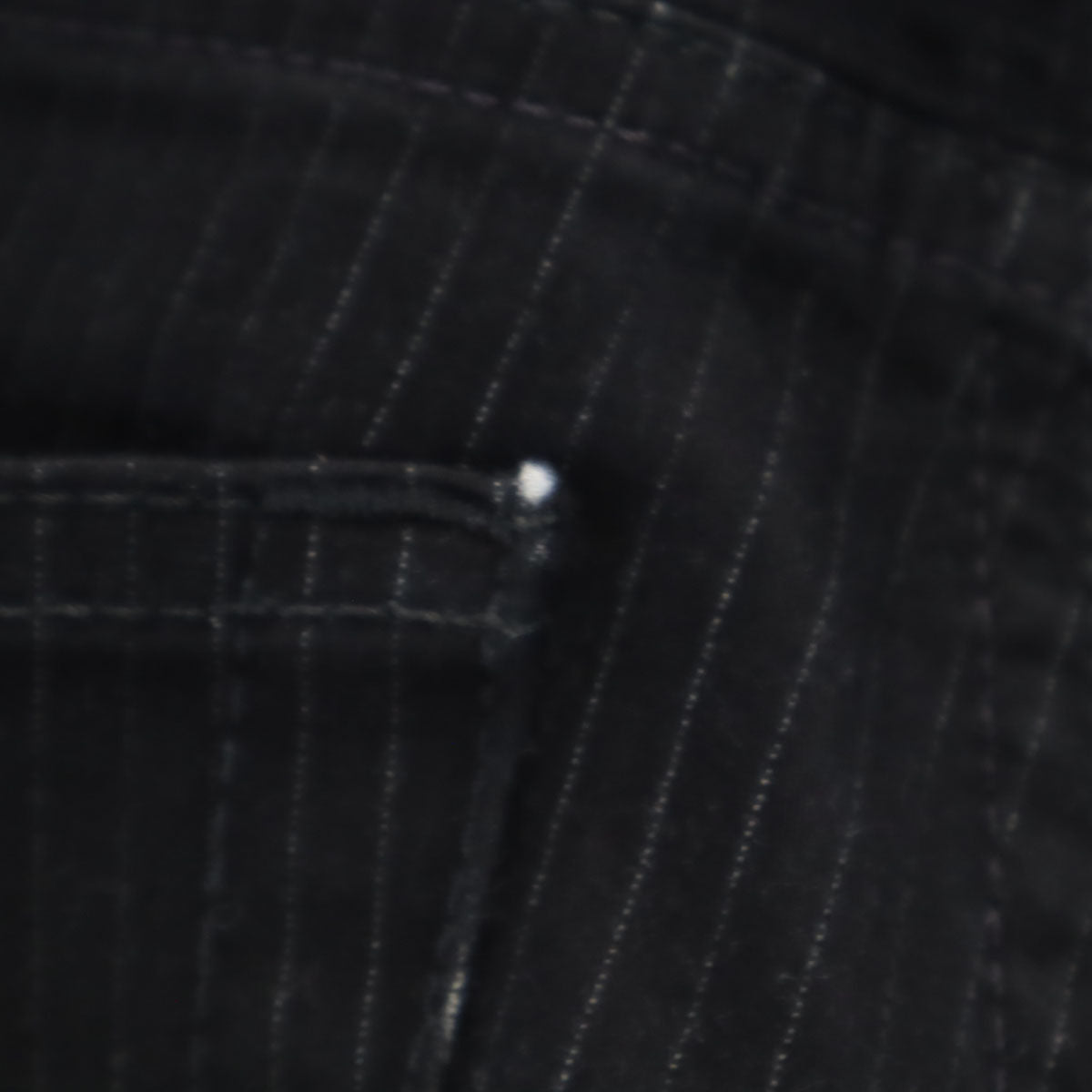ARMANI JEANS アルマーニジーンズ ストライプ柄 コンフォートフィット ロングパンツ W32 ブラック モールスキン メンズ