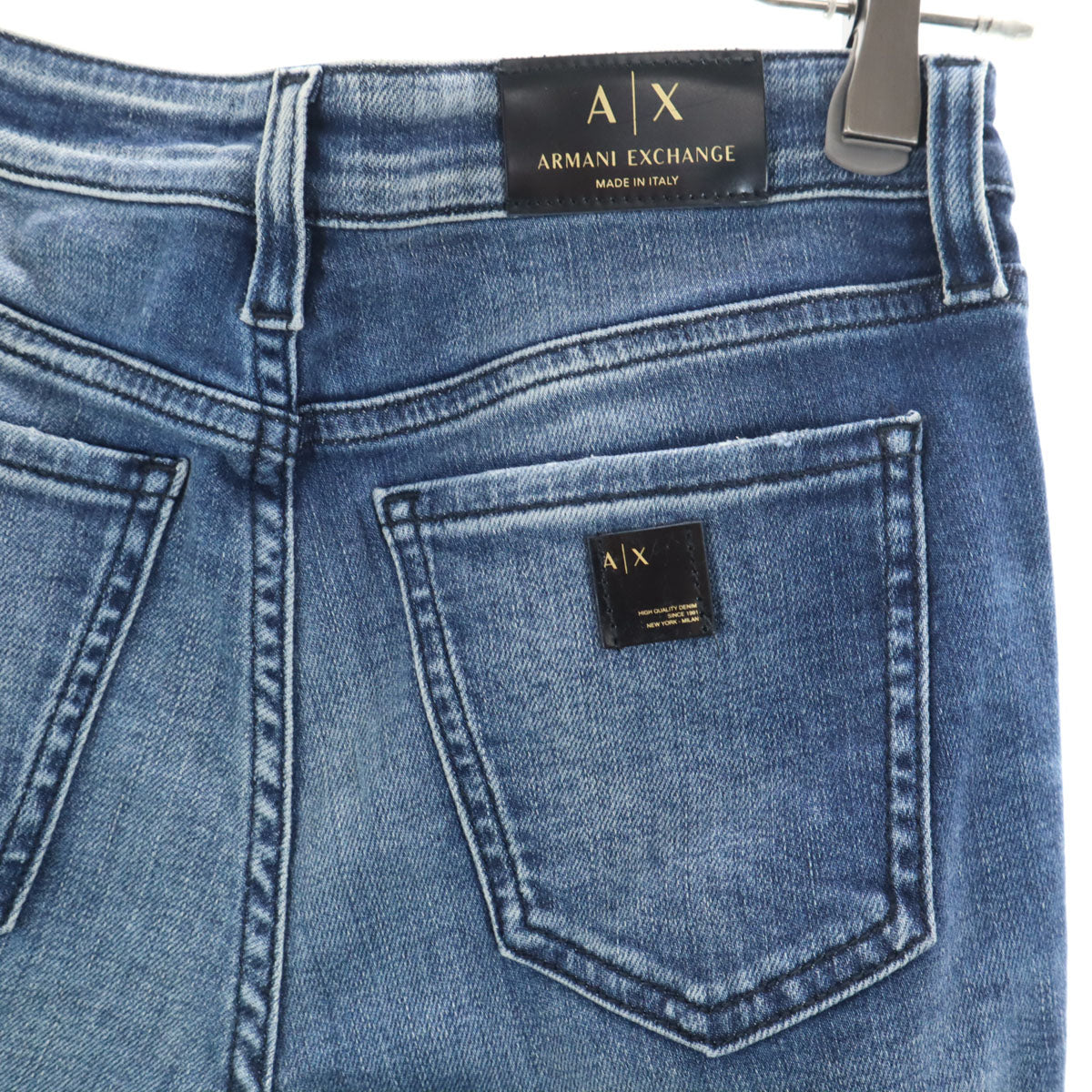 ARMANI EXCHANGE アルマーニエクスチェンジ イタリア製 ストレッチ スリムデニムパンツ w25 ジーンズ レディース