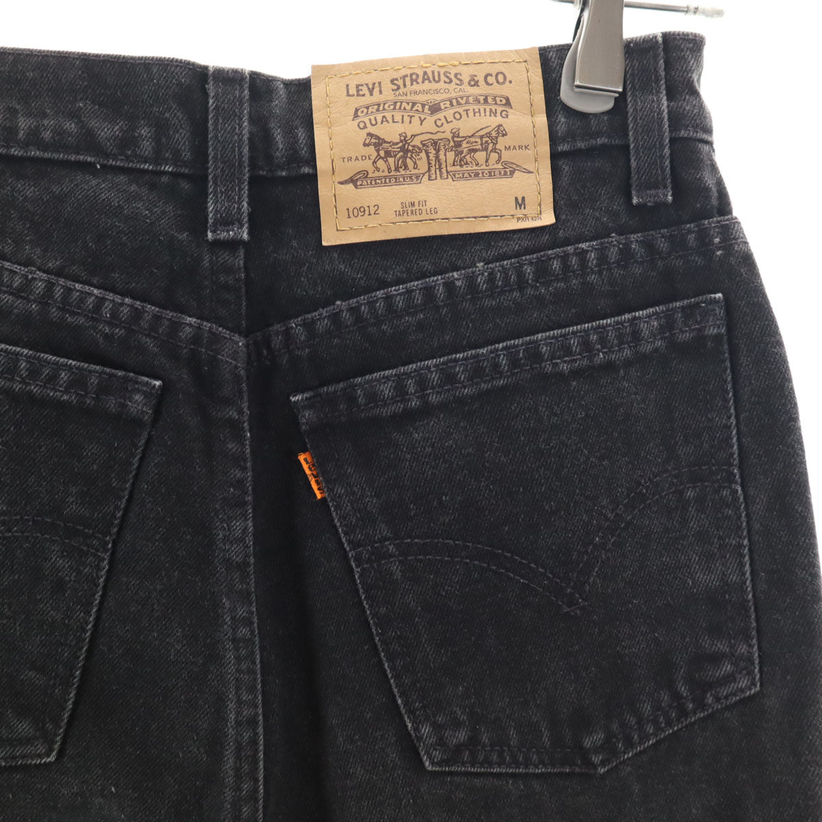Levi's リーバイス 90s 10912 オールド オレンジタブ ボタン裏219 後染め デニムパンツ M グレー メンズ