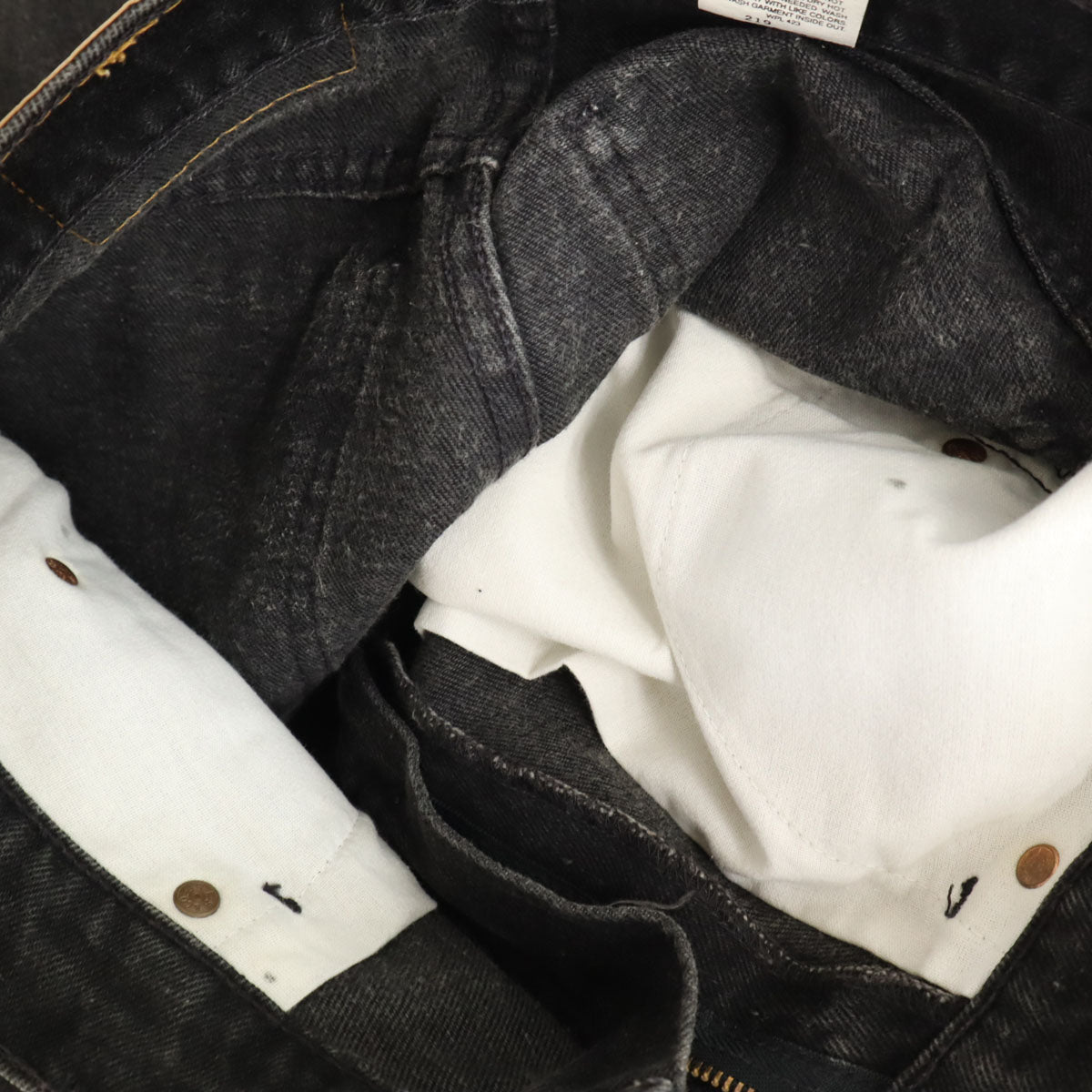 Levi's リーバイス 90s 10912 オールド オレンジタブ ボタン裏219 後染め デニムパンツ M グレー メンズ