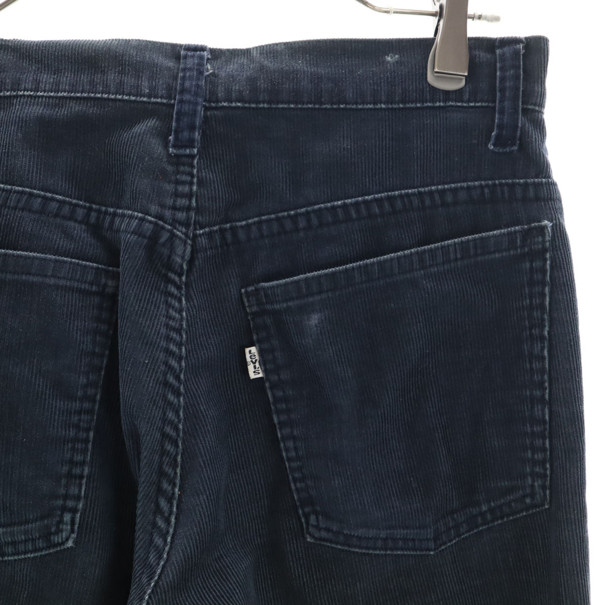 Levi's リーバイス 70s 646 ヴィンテージ 白タブ ボタン裏3 42タロン コーデュロイ フレアパンツ ｗ27 ネイビー ブーツカット メンズ