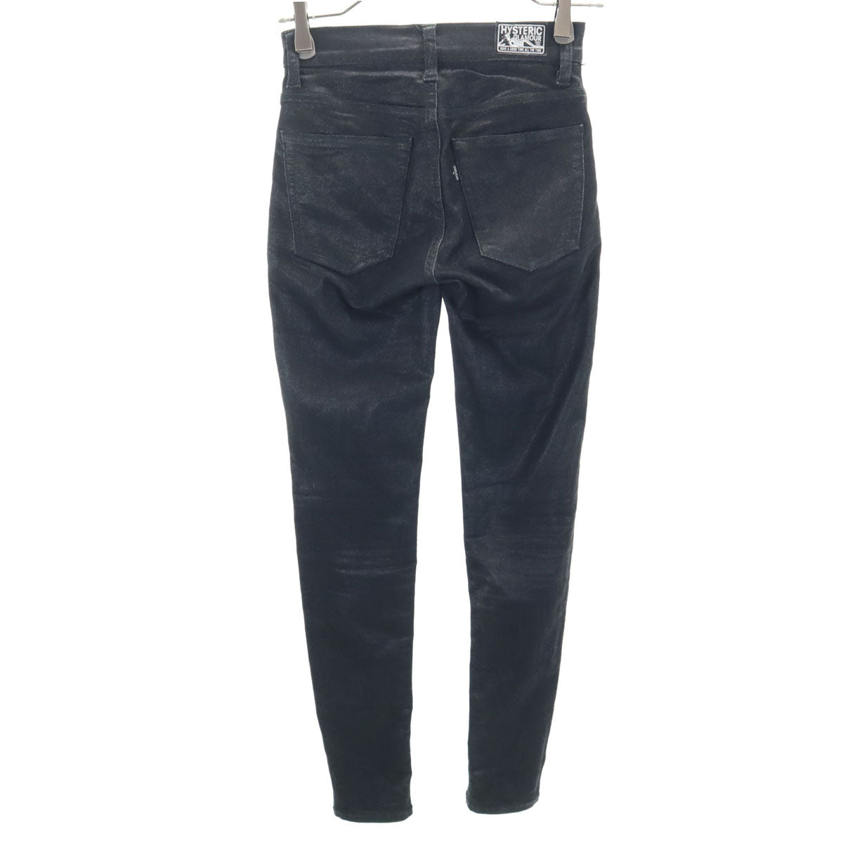 HYSTERIC GLAMOUR ヒステリックグラマー 日本製 ストレッチ スリムパンツ w23 ブラック系 レディース