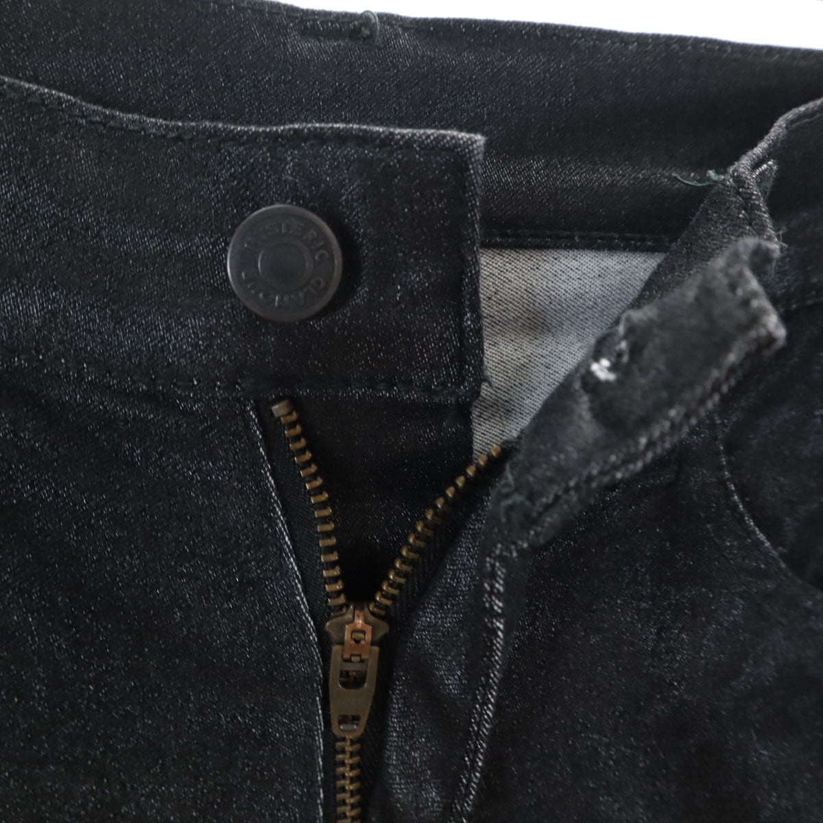 HYSTERIC GLAMOUR ヒステリックグラマー 日本製 ストレッチ スリムパンツ w23 ブラック系 レディース