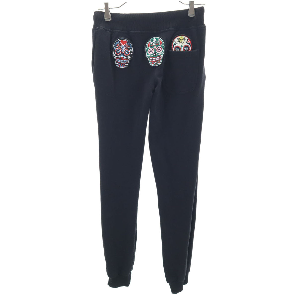 HYDROGEN ハイドロゲン スウェットパンツ S ブラック 裾リブ レディース