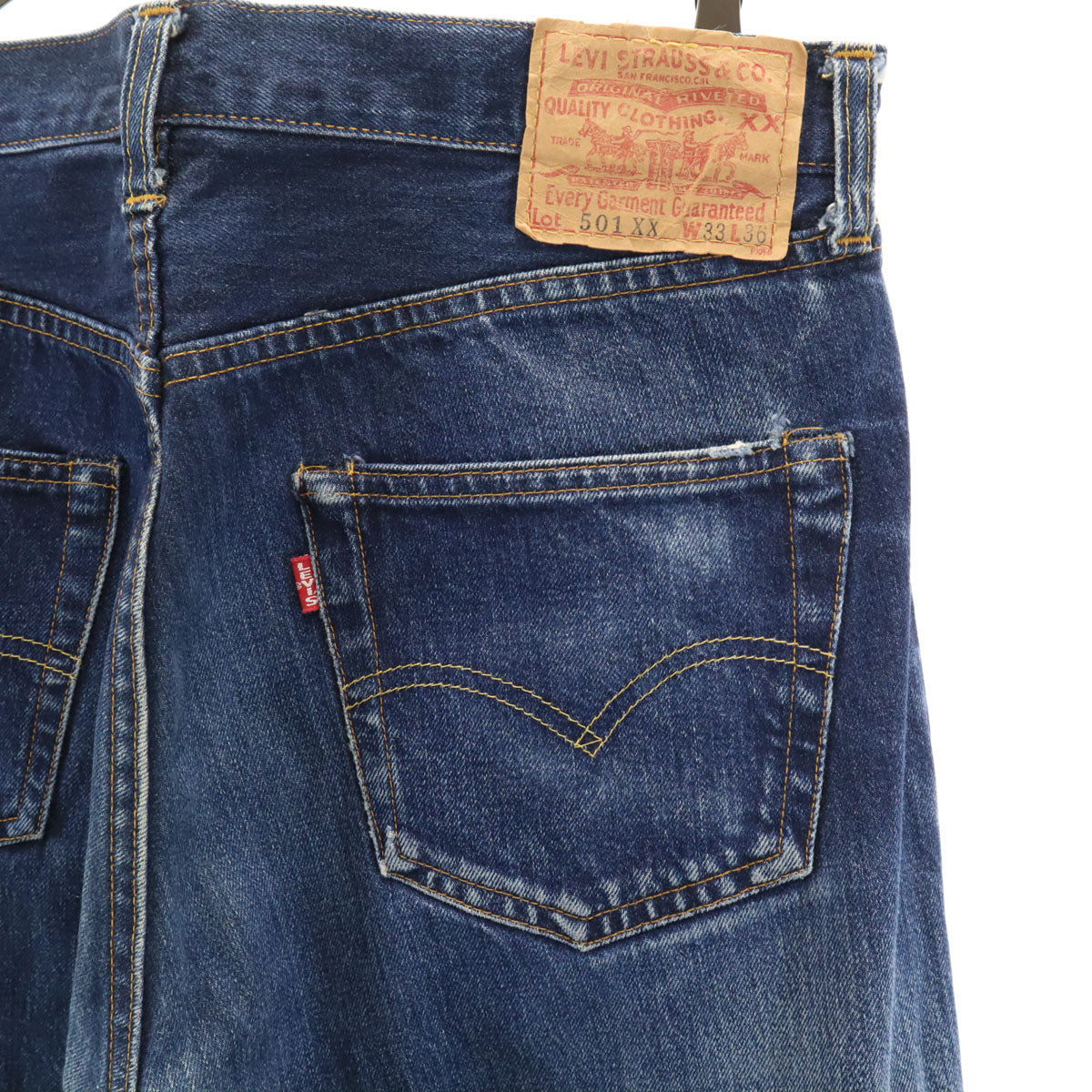 Levi's リーバイス 90s 501XX USA製 バレンシア工場 ビッグE オールド ストレートデニムパンツ W33 インディゴブルー メンズ