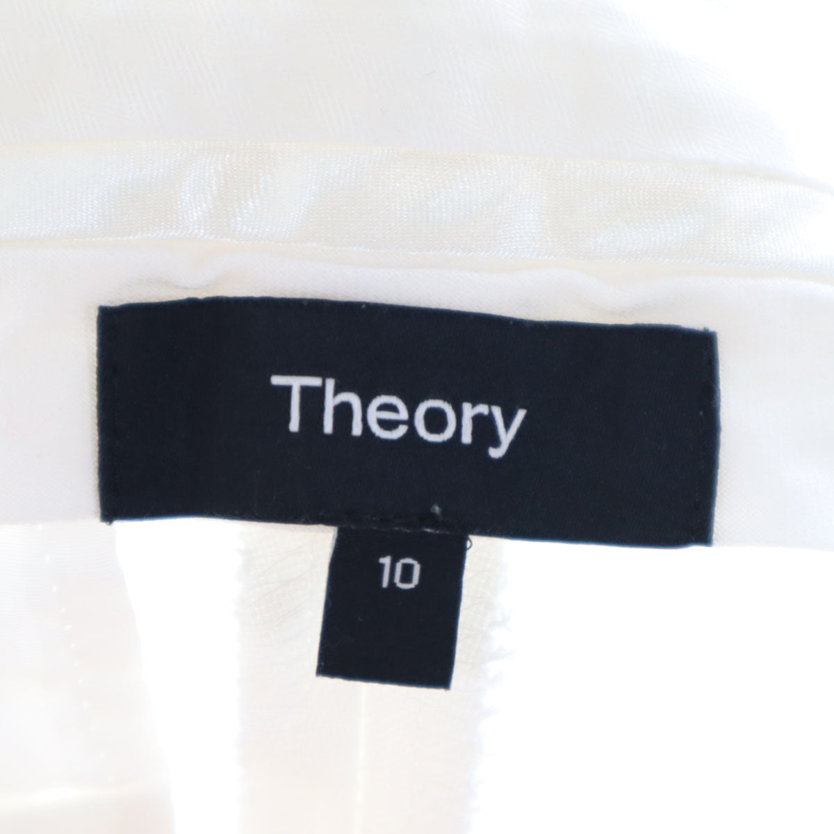 theory セオリー 日本製 パンツ 10 白 ストレッチ レディース