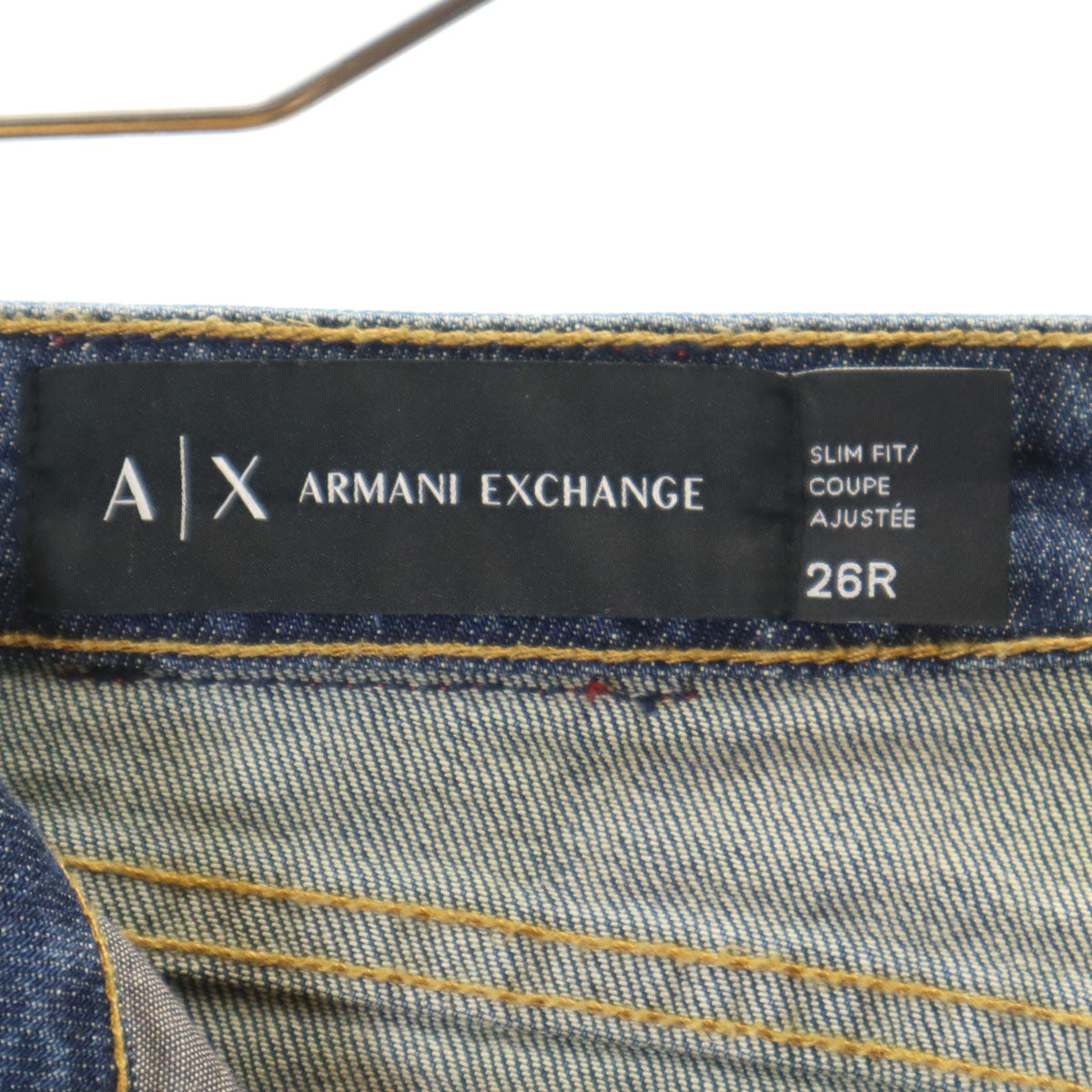 ARMANI EXCHANGE アルマーニエクスチェンジ ストレートデニムパンツ W26 ジーンズ レディース