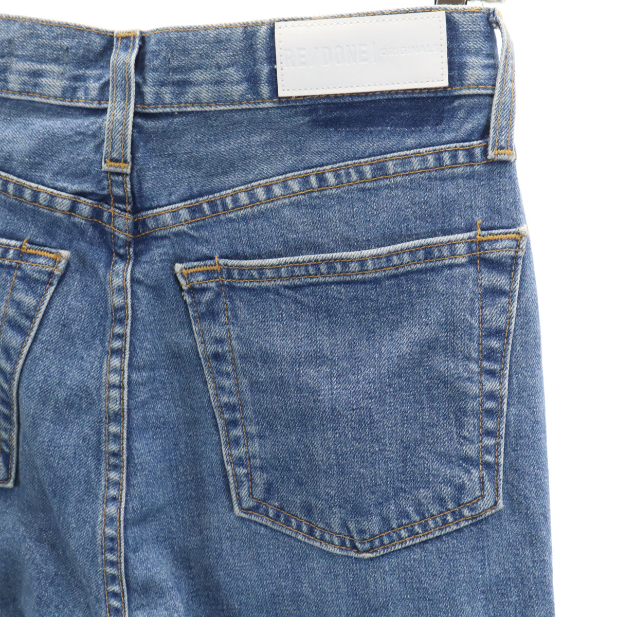 リダン USA製 カットオフ加工 スキニーデニムパンツ W25 ウォッシュブルー ジーンズ レディース