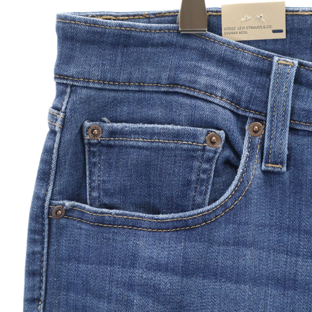 未使用 Levi's リーバイス 726 フレアデニムパンツ W34 ウォッシュブルー ジーンズ ストレッチ レディース