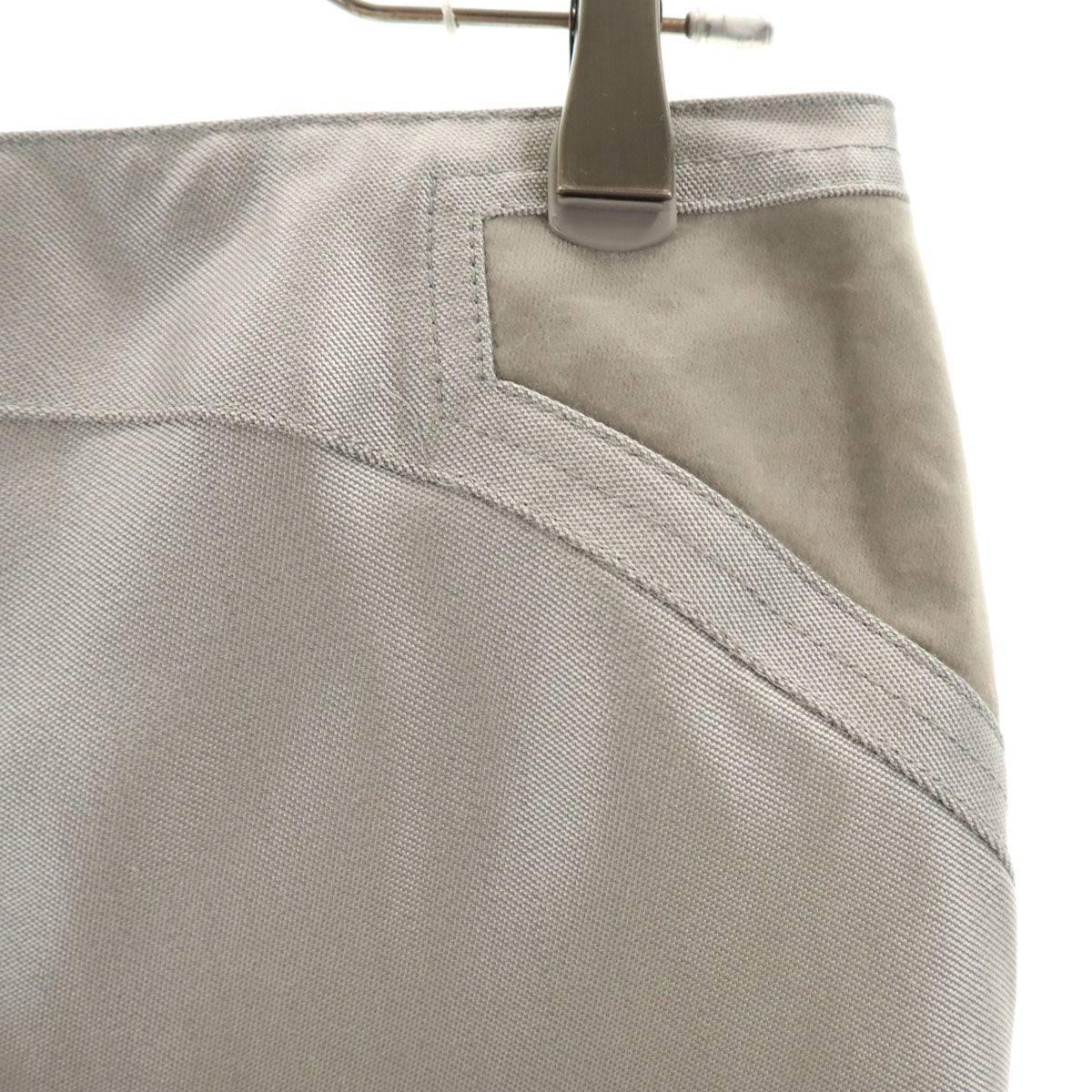 GUCCI グッチ イタリア製 ローライズ ロングパンツ 40 グレー レディース