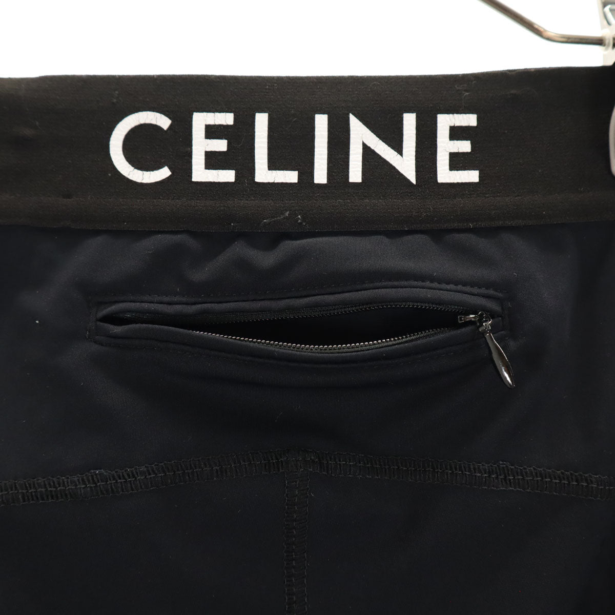 CELINE セリーヌ フランス製 トレーニング タイツ XS ブラック レギンス レディース