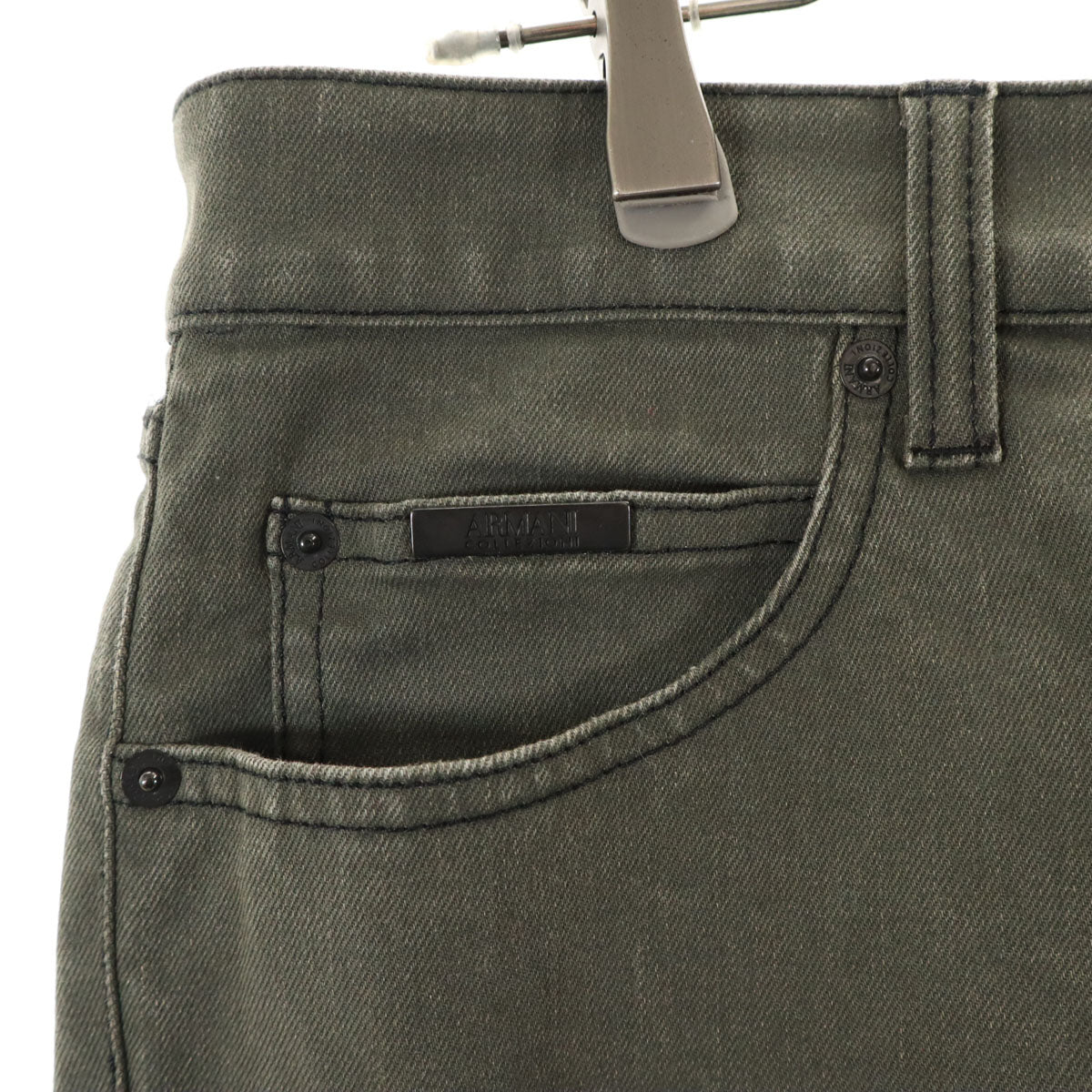 ARMANI COLLEZIONI アルマーニコレッツォーニ P15 スリム ストレートパンツ W33 ブラウン メンズ