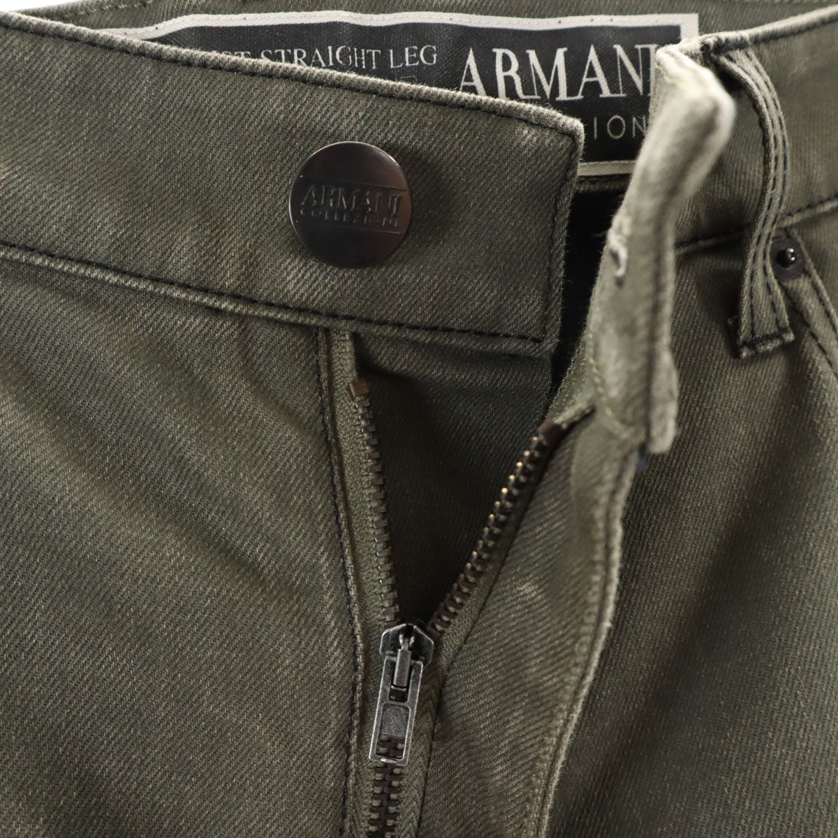 ARMANI COLLEZIONI アルマーニコレッツォーニ P15 スリム ストレートパンツ W33 ブラウン メンズ