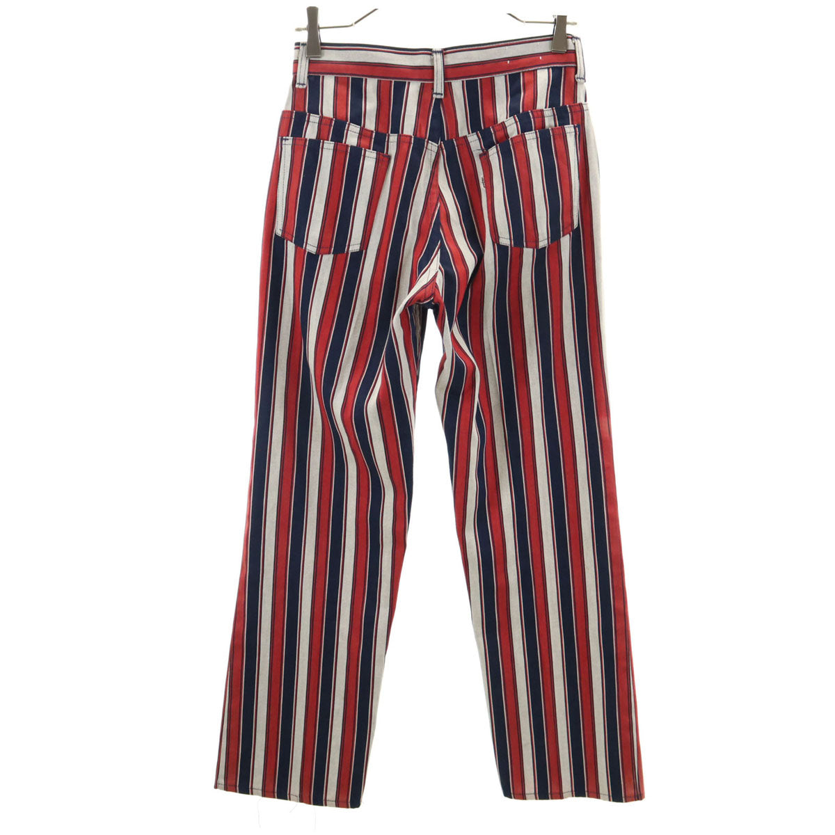 Levi's リーバイス 70s ヴィンテージ 42タロン ビッグE ボタン裏32 ストライプ柄 スタプレ フレアデニムパンツ レディース
