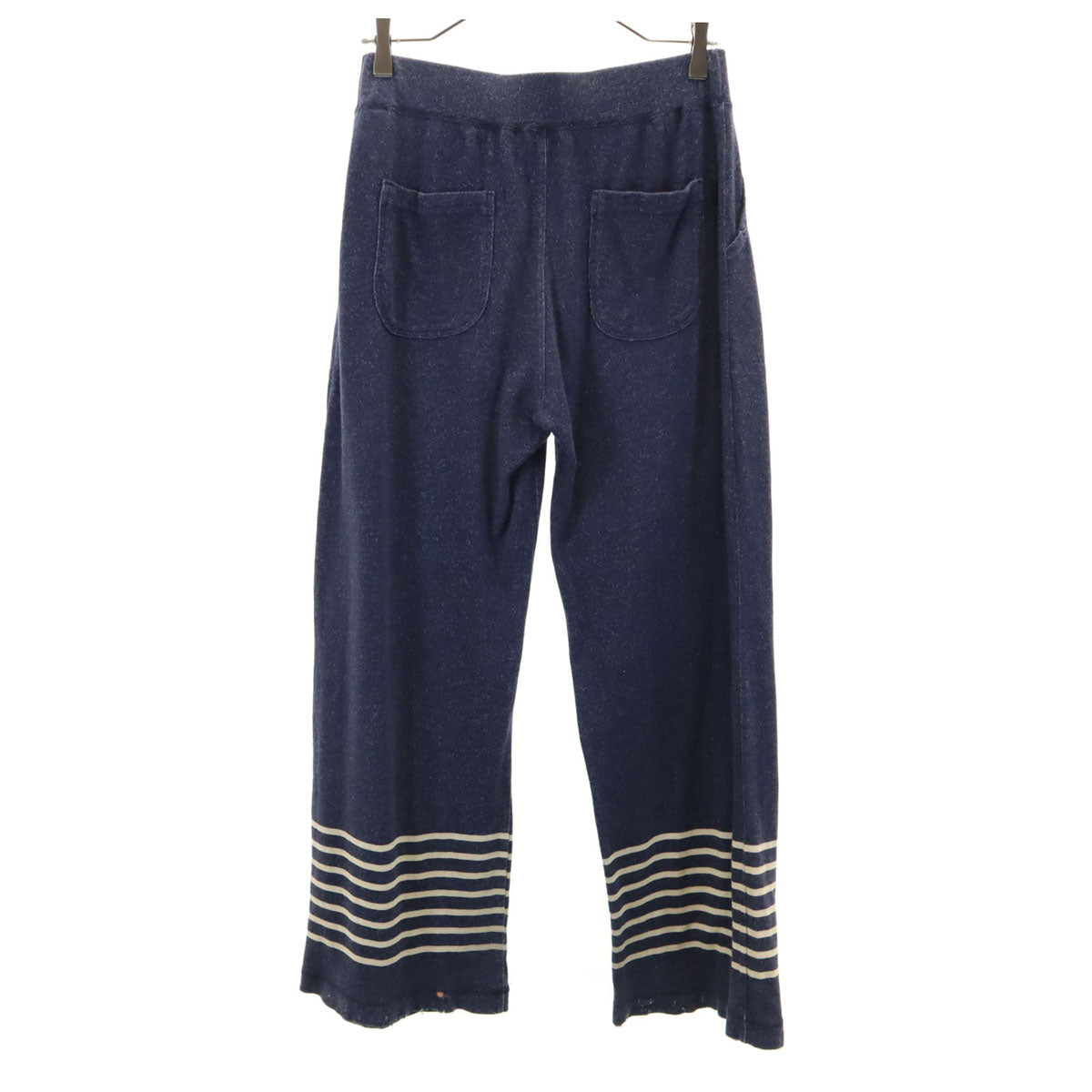 HYSTERIC GLAMOUR ヒステリックグラマー 日本製 リネンブレンド イージーパンツ FREE ネイビー レディース