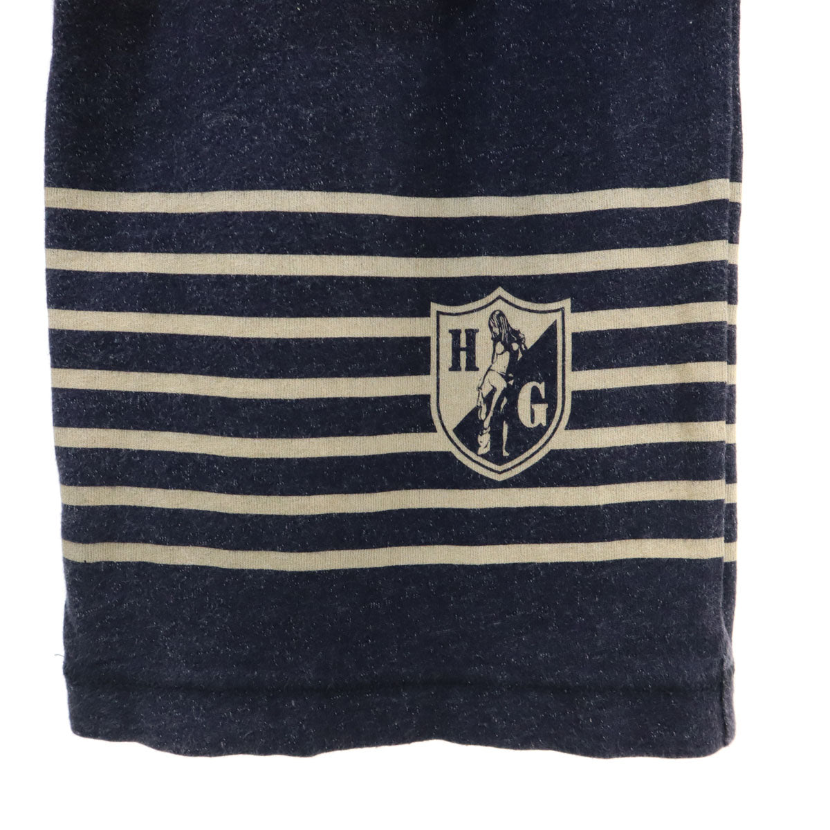 HYSTERIC GLAMOUR ヒステリックグラマー 日本製 リネンブレンド イージーパンツ FREE ネイビー レディース