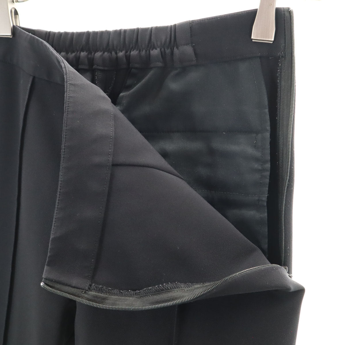 MAISON SPECIAL メゾンスペシャル イージー フレアパンツ 38 ブラック レディース