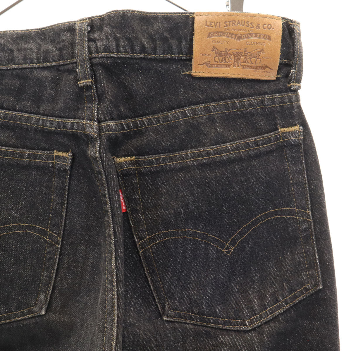Levi's リーバイス 90s 日本製 オールド テーパードデニムパンツ W29 ブラック ジーンズ メンズ