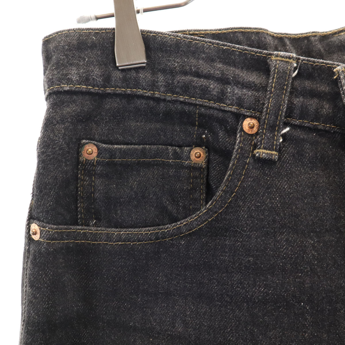 Levi's リーバイス 90s 日本製 オールド テーパードデニムパンツ W29 ブラック ジーンズ メンズ